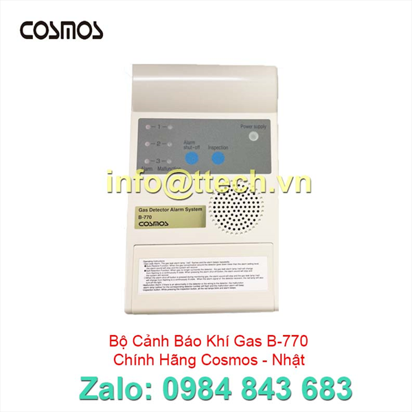 Bộ cảnh báo nồng độ khí gas LPG, B-770,COSMOS